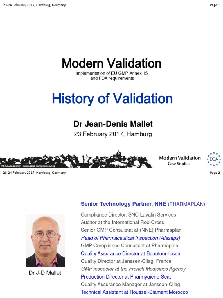History of Validation | PDF | Verification And Validation | Quality