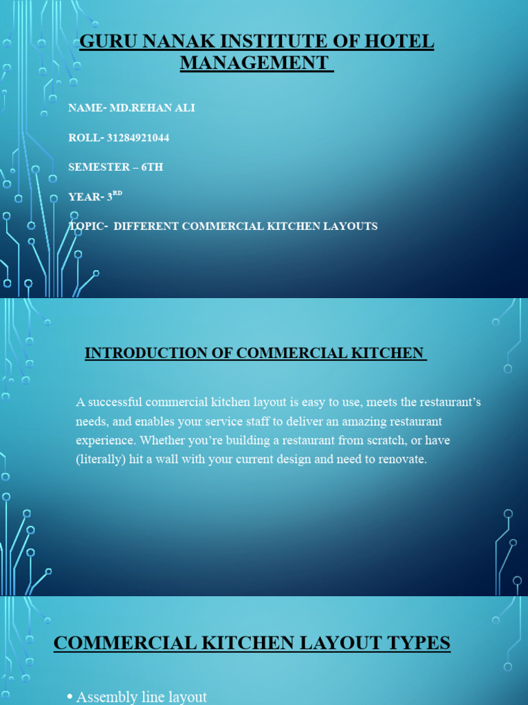 Commercial Kitchen Layouts Guide | PDF | Kitchen | Restaurants