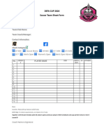 DEFA Cup Team Form