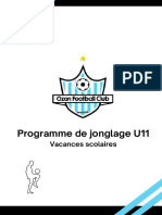 Programme de Jonglage U11