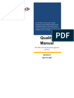 CA-QA-QM-001 ISO 9001-2015 QMS Manual Rev. 5 - Uncontrolled If Printed