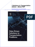 Ebook Data Driven Solutions To Transportation Problems PDF Full Chapter PDF