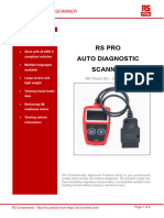 Rs Pro Auto Diagnostic Scanner: Features