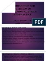 Introduction and Overview of Proffessional Ethics and Practice (1)