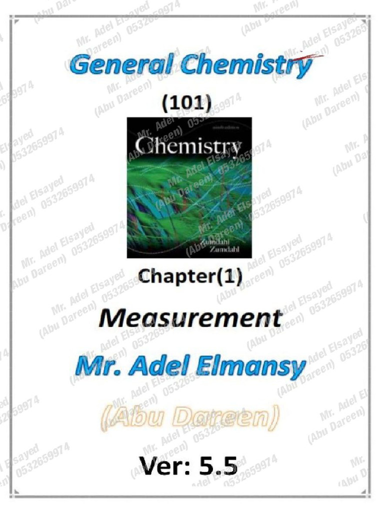 Chapter 1 Chem101 (1) - 240307 - 170815 | PDF