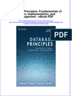 Ebook Database Principles Fundamentals of Design Implementation and Management PDF Full Chapter PDF