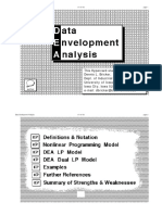 Data Envelopment Analysis