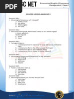 Nta Ugc Net June 2023 - English Shift 1