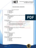 Nta Ugc Net June 2023 - English Shift 1