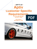Aptiv Customer Specific Requirements