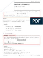 Chapitre 6 Fonctions Du 2nd Degr