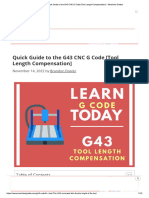 Quick Guide To The G43 CNC G Code (Tool Length Compensation) - Machinist Guides