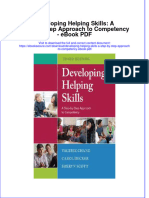 Ebook Developing Helping Skills A Step by Step Approach To Competency PDF Full Chapter PDF