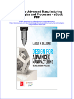Download ebook Design For Advanced Manufacturing Technologies And Processes Pdf full chapter pdf