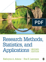 Research Methods Statistics and Applications