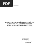 Tesis Creatividad Y Ninos de La Calle