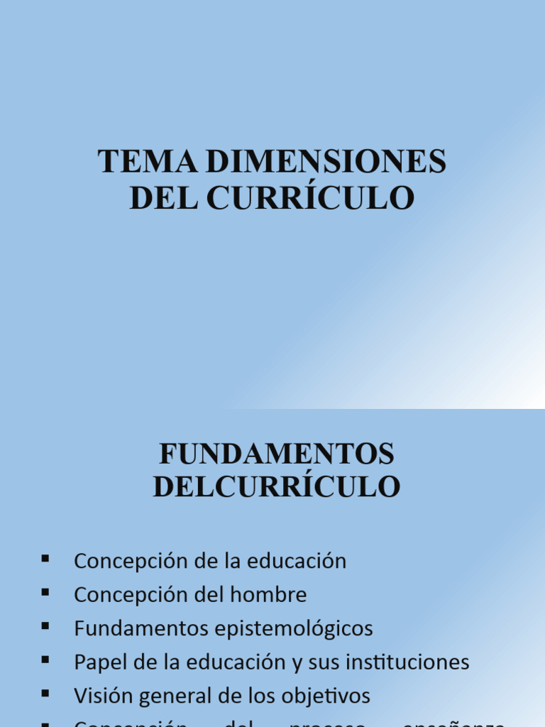 Fundamentos y Diseño del Currículo Educativo | PDF | Plan de estudios ...