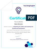 Certificate - Session 2