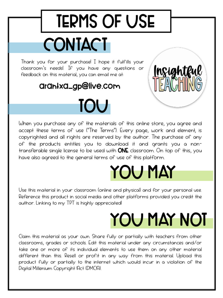 Terms of Use Contact TOU You May You May Not | PDF | Games & Activities ...