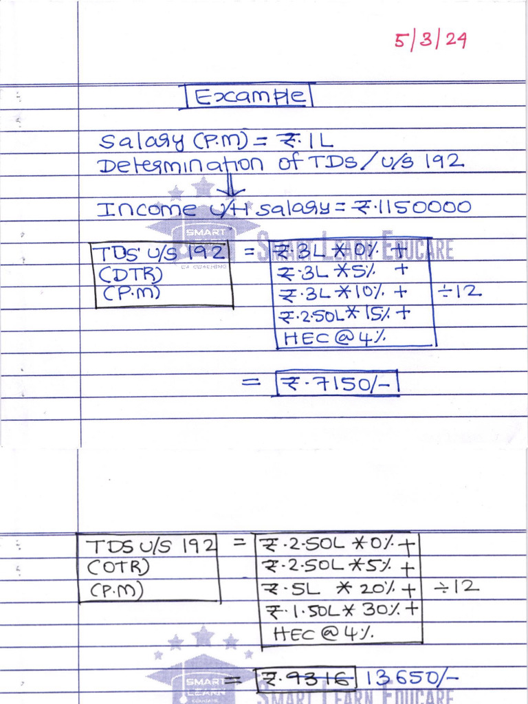 NIOP Tax Calculation Guide | PDF | Teaching Methods & Materials
