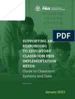 63b86da10e8497d178fb888d - Supporting and Responding To Educators' Classroom PBIS Implementation Needs