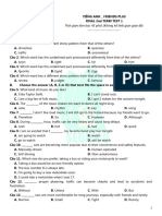 Ôn tập học kì II - Final Second Term Test 1