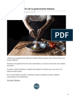 Oven - Es-Historia y Evolución de La Gastronomía Italiana