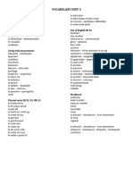 Vocabulary Unit 3