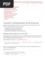 4 - Authentication and Permissions - Django REST Framework