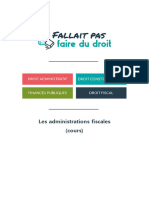 Administrations Fiscales - Cours