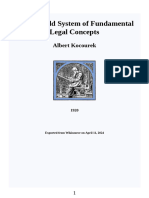 The Hohfeld System of Fundamental Legal Concepts