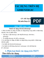 Thuốc Tác Động Adrenergic- Gửi SV