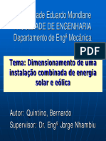 PT-Dimensionamento de Uma Instalação Combinada de Energia Solar e Eólica-Bernardo Quintino