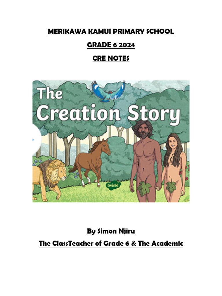Cre mkkps grade 6 complete notes pdf nevi im genesis creation
