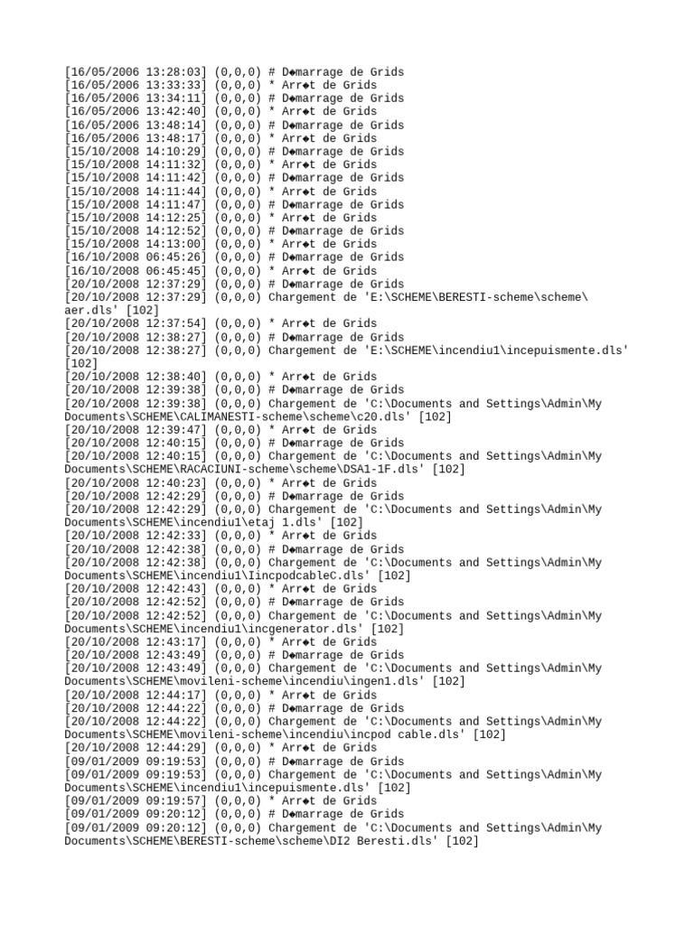 Grids Log | PDF