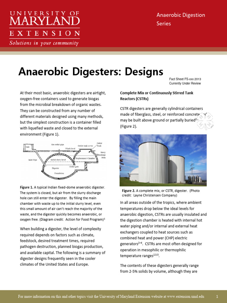 Anaerobic-Digest Designs | PDF | Anaerobic Digestion | Biogas