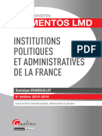 Mémentos LMD - Institutions Politiques Et Administratives de La France - 8e Édition 2015-2016 (Dominique GRANDGUILLOT) (Z-Library)