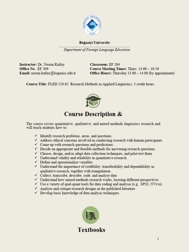 Research Methods in Applied Linguistics | PDF | Methodology ...