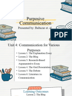 Purposive Communication Unit 4 Lesson 2