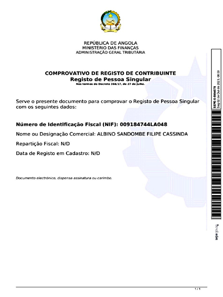 Nif | PDF