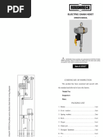 Troubleshooting Hoist Problems Guide | PDF | Switch | Electric Motor
