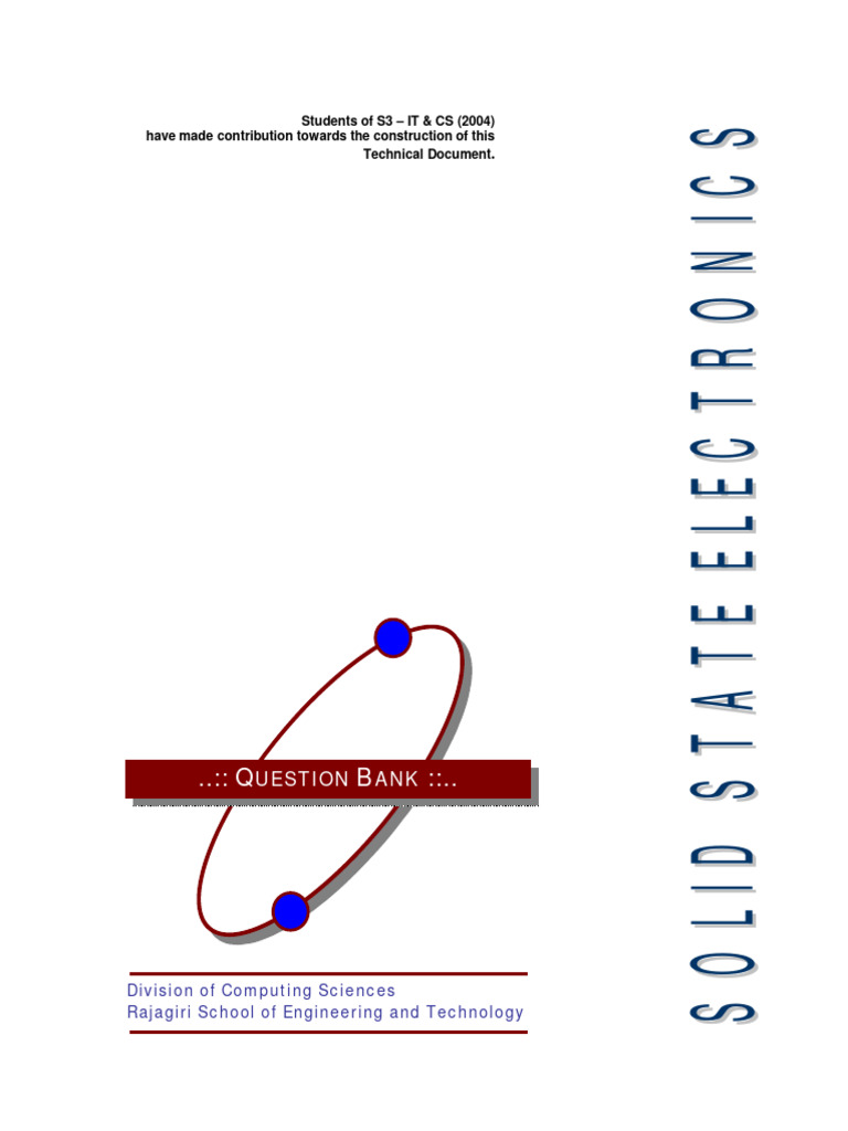 Solid State Electronics Q&A | PDF | Amplifier | Transistor