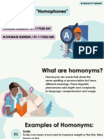 "Homonyms" Vs "Homophones": Presenters