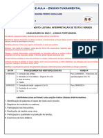 Modelo de Plano de Aula - Ensino Fundamental