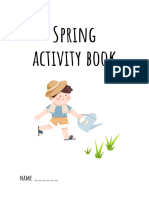 Green and White Fun Spring Picture and Word Matching Worksheet (2)
