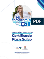 Certificado Paz y Salvo