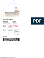 E-Boarding Pass: Document Verification Required
