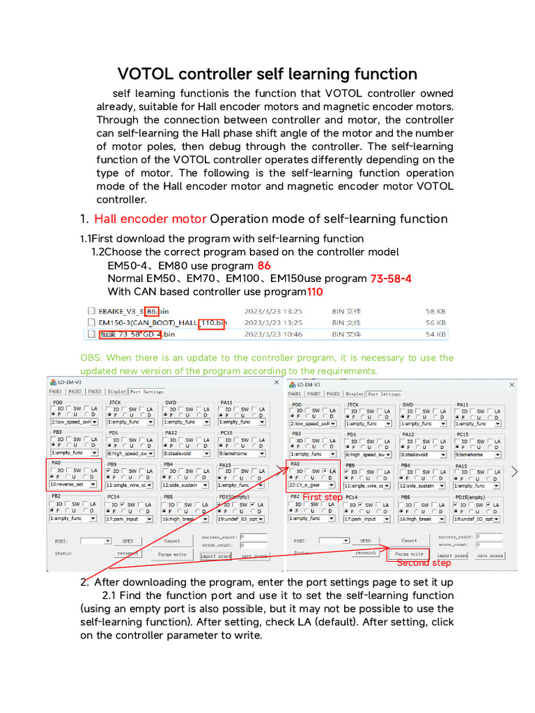 VOTOL Controller Self-Learning Guide | PDF | Electrical Engineering