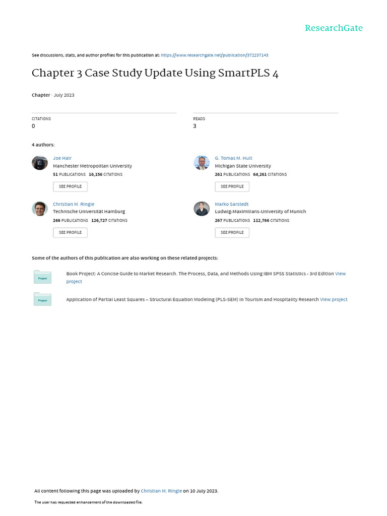 SmartPLS 4 Case Study Update | PDF | Estimator | Coefficient Of ...