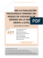 Guía para la evaluación psicológica forense del riesgo de violencia de género en la pareja